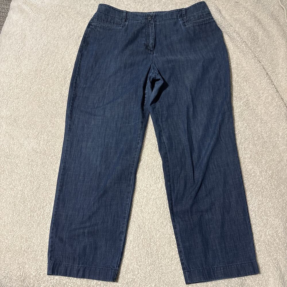 J. Jill 14 Jeans, Preppy, Boho, 100% Cotton, Some Crotch Área Wear, Soft, Comfy